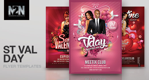 n2n44 saint valentine flyer templates
