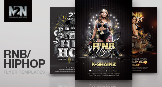 n2n44 rnb & hiphop flyer templates
