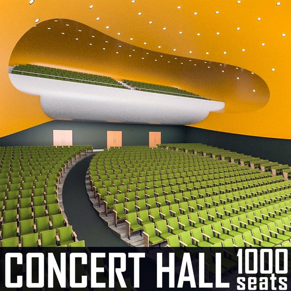 Concert Hall Interior - 3Docean 21729398