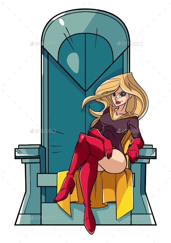 Superheroine on Throne - People Characters