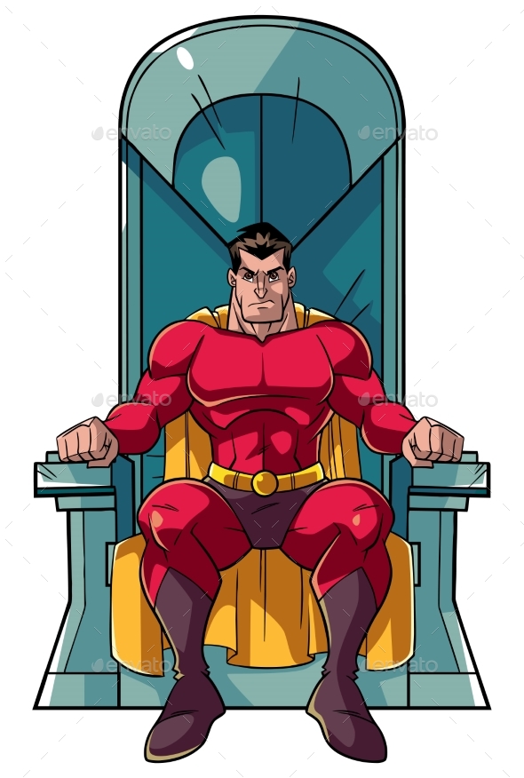 Superhero on Throne - People Characters