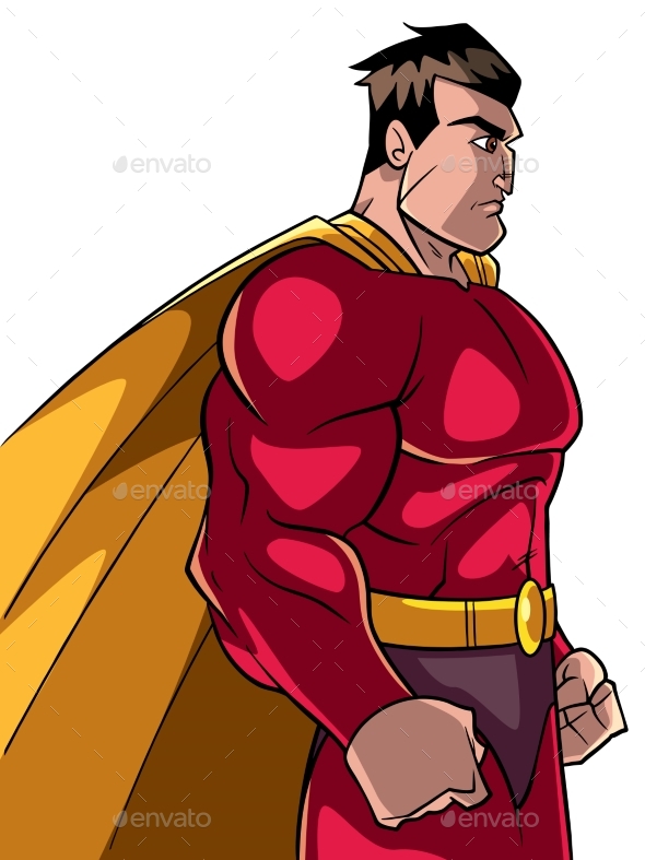 Superhero Side Profile - People Characters