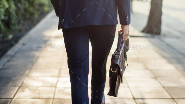 Walking Business Man Holding His Bag Stock Photo By Rawpixel 