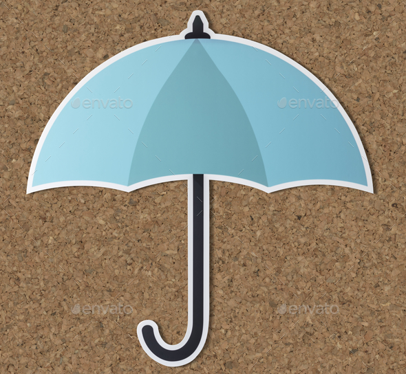 Protection umbrella securuty symbol icon - Stock Photo - Images