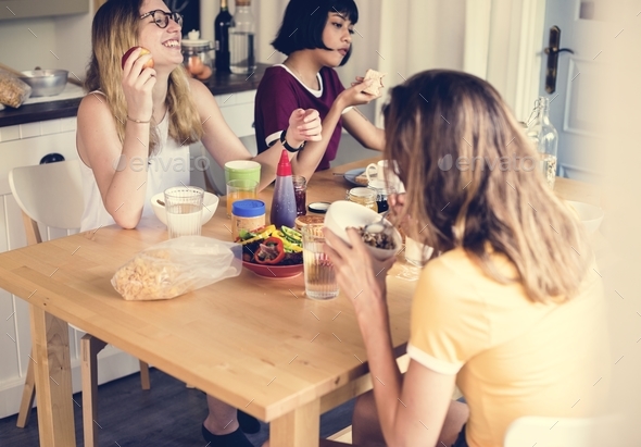 A group of diverse women having breakfast together Stock Photo by Rawpixel