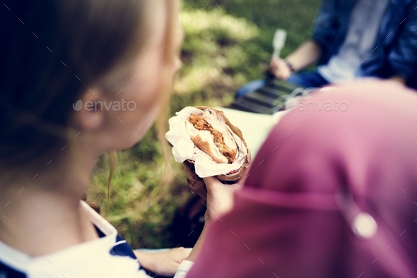 A group of diverse students are having lunch together Stock Photo by Rawpixel