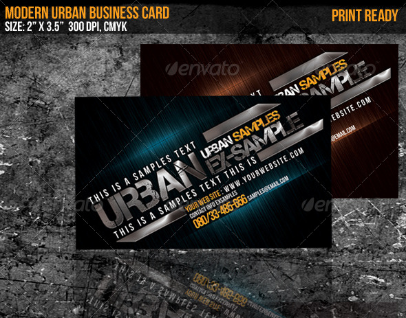 Modern Urban Business Card - Creative Business Cards