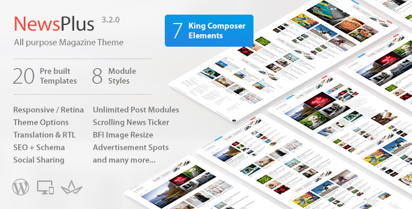 NewsPlus - News and Magazine WordPress theme - News / Editorial Blog / Magazine