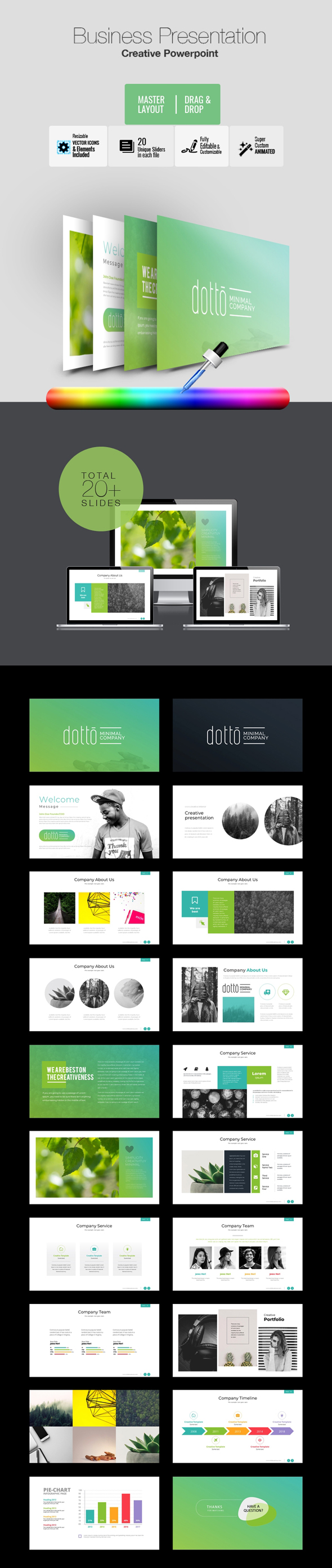 Dotto - Multipurpose PowerPoint Template - Business PowerPoint Templates