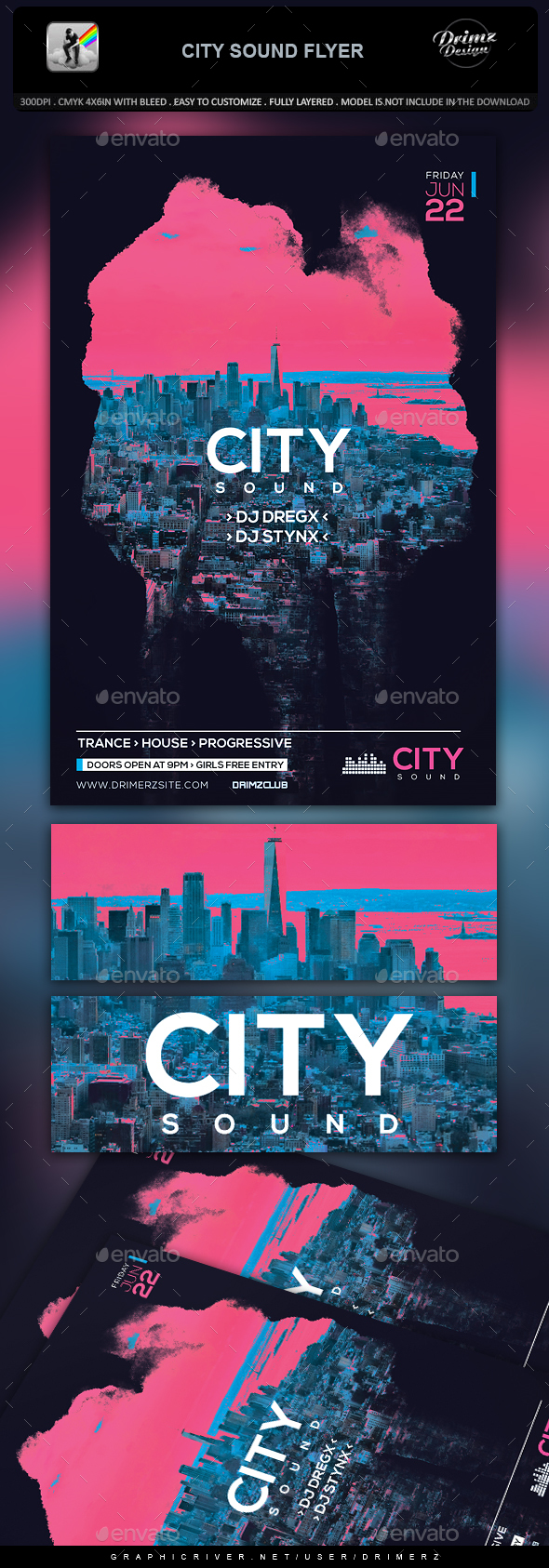 City Sound Flyer - Events Flyers