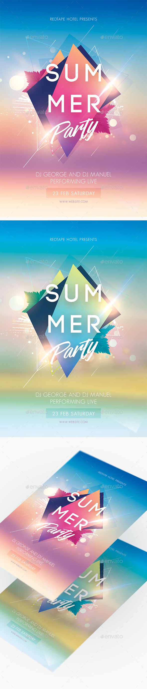Summer Party Creative Flyer - Clubs & Parties Events