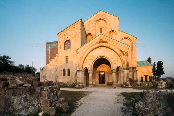Kutaisi, Georgia. Old Walls Of Bagrati Cathedral. UNESCO World H - Stock Photo - Images