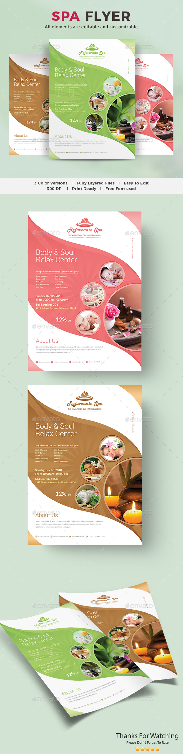 Spa Flyer - Commerce Flyers