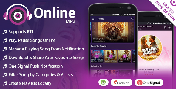Android Online MP3 with Material Design - CodeCanyon Item for Sale