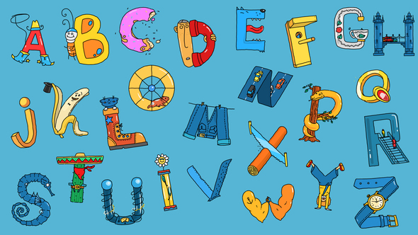 Cartoon Alphabet by joebakal | VideoHive