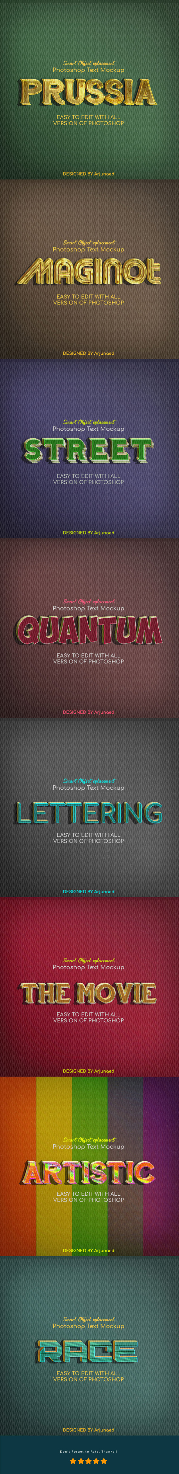 Retro Text Effect Styles - Text Effects Styles