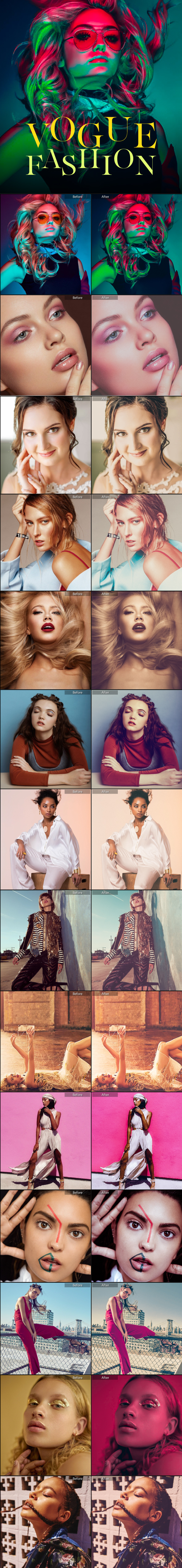 21 Premium Vogue Fashion Lightroom Presets - Portrait Lightroom Presets