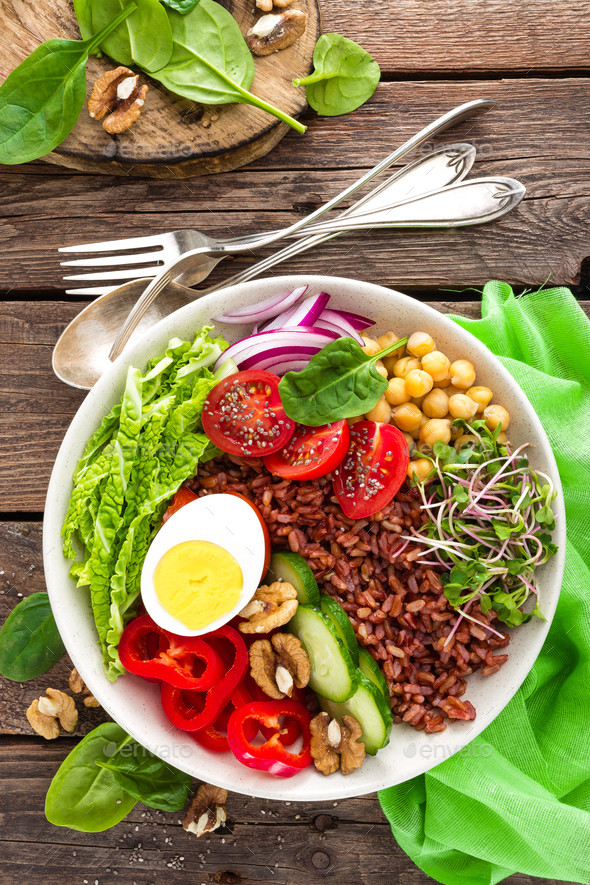 Buddha bowl dish - Stock Photo - Images