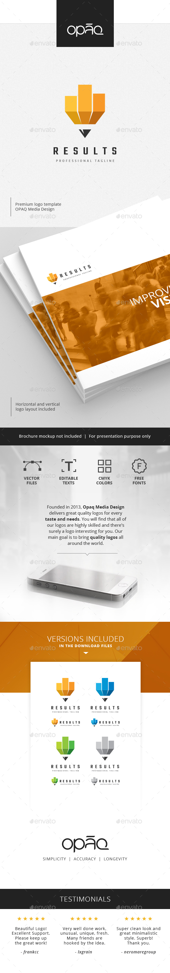 Graph Pencil Logo - Symbols Logo Templates