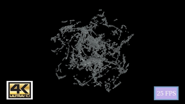 Water Splash Center B 4K alt