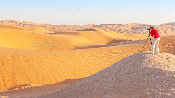 Photography in the Empty Quarter - Stock Photo - Images