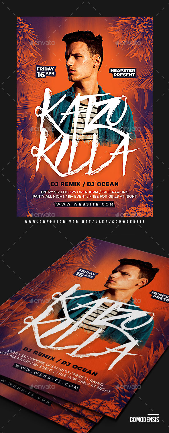 Dj Summer Party Flyer - Clubs & Parties Events