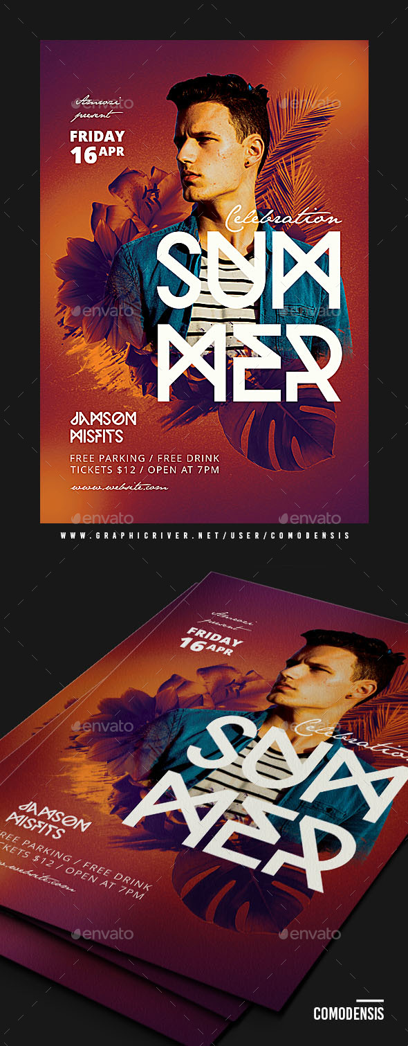 Dj Summer Party Flyer - Clubs & Parties Events