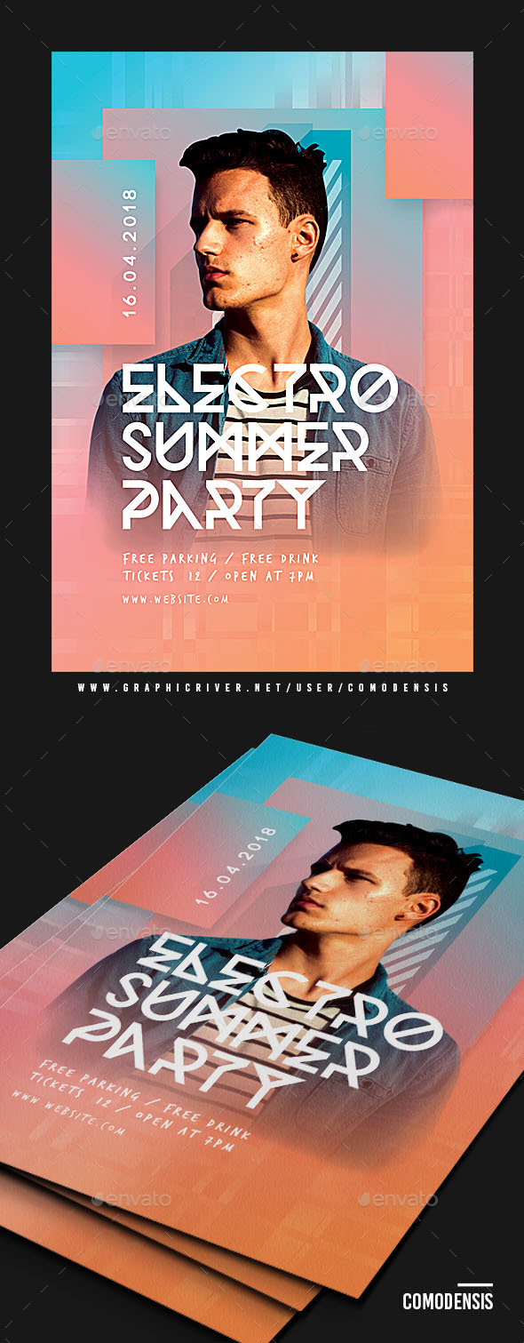 Dj Summer Party Flyer - Clubs & Parties Events