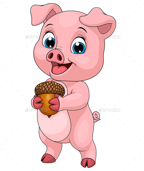 Young Piggy - Animals Characters