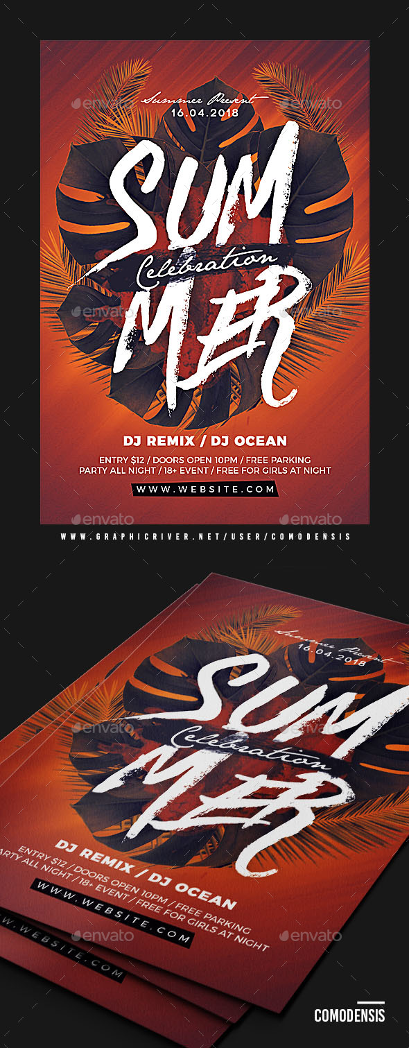Summer Party Flyer - Clubs & Parties Events