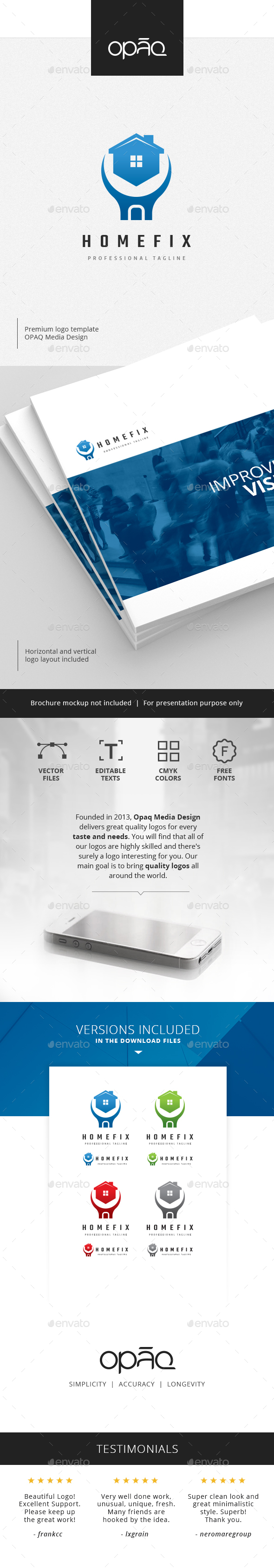 Home Fix Renovation Logo - Symbols Logo Templates