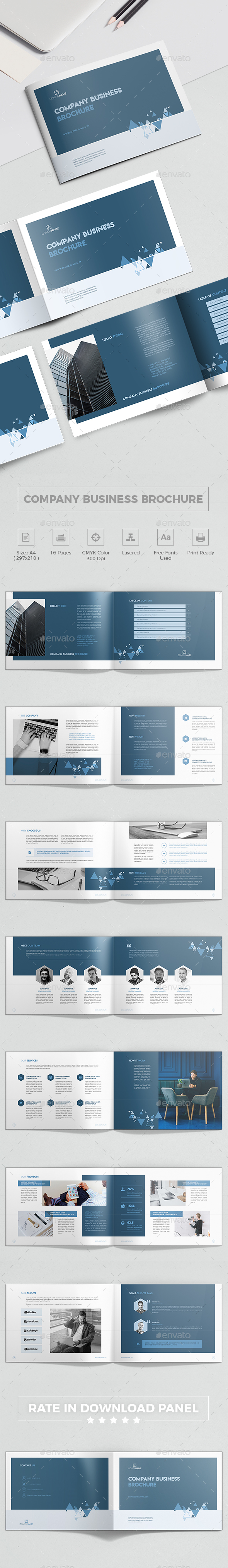Company Business Landscape Brochure - Corporate Brochures