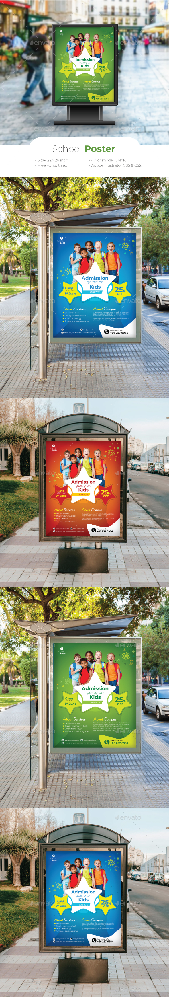 School Poster - Signage Print Templates