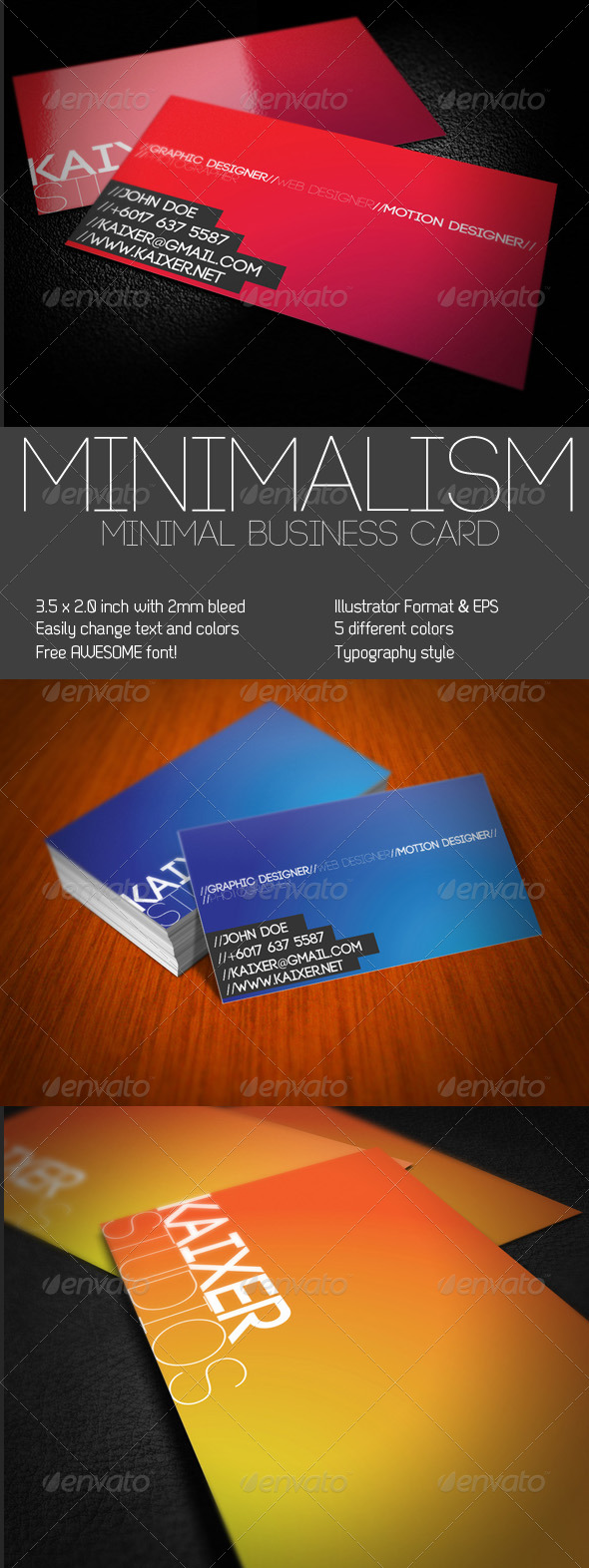 Minimal Style Business Card - Corporate Business Cards