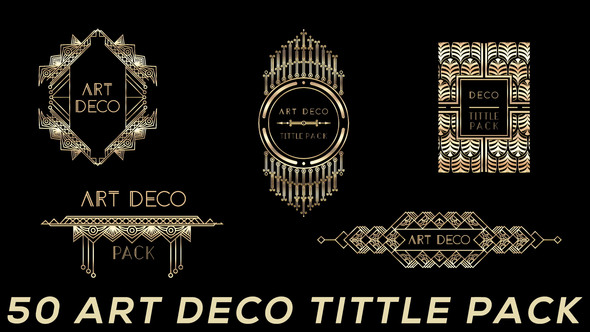 50 Art Deco - VideoHive 21744727