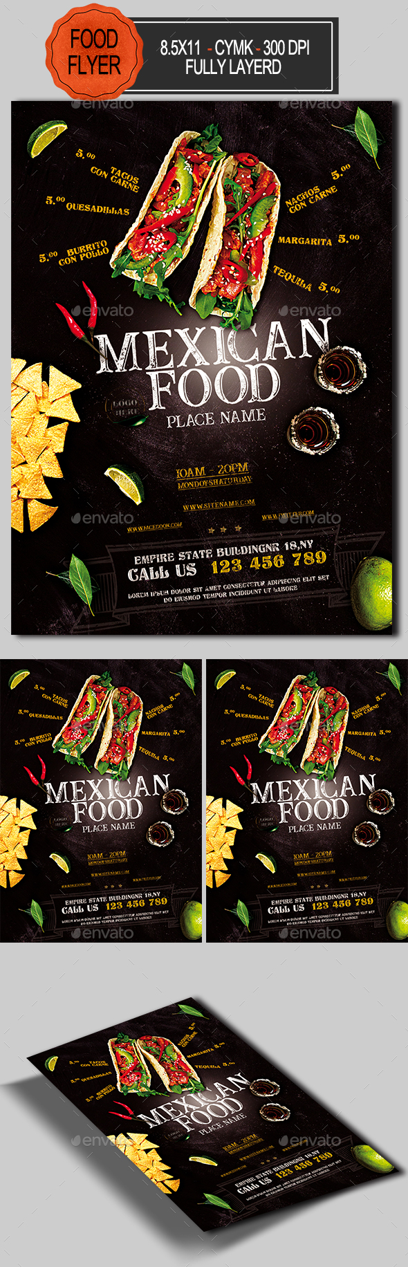 Mexican Food Flyer - Restaurant Flyers