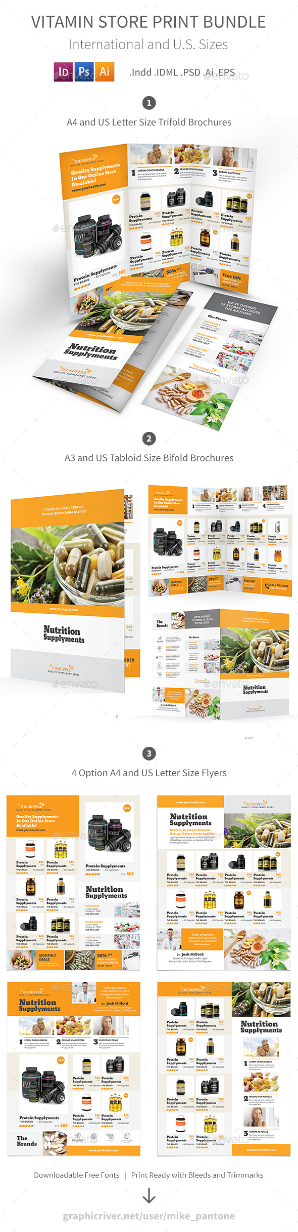 Vitamin Store Print Bundle - Informational Brochures