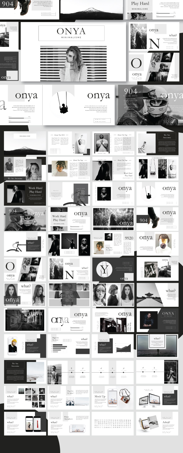 Onya Creative Minimal Powerpoint - Creative PowerPoint Templates