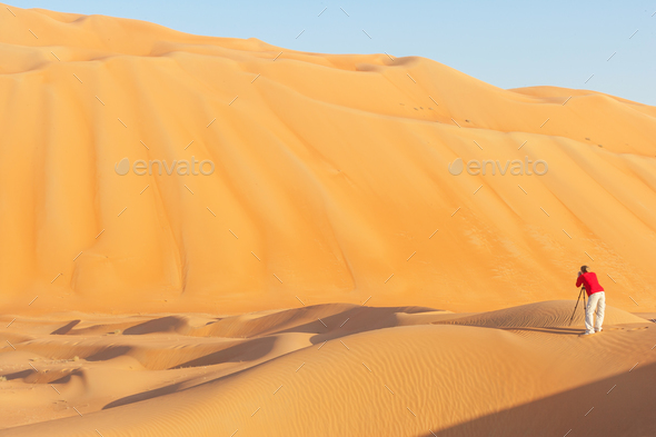 Photography in the Empty Quarter - Stock Photo - Images