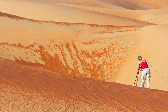 Photography in the Empty Quarter - Stock Photo - Images