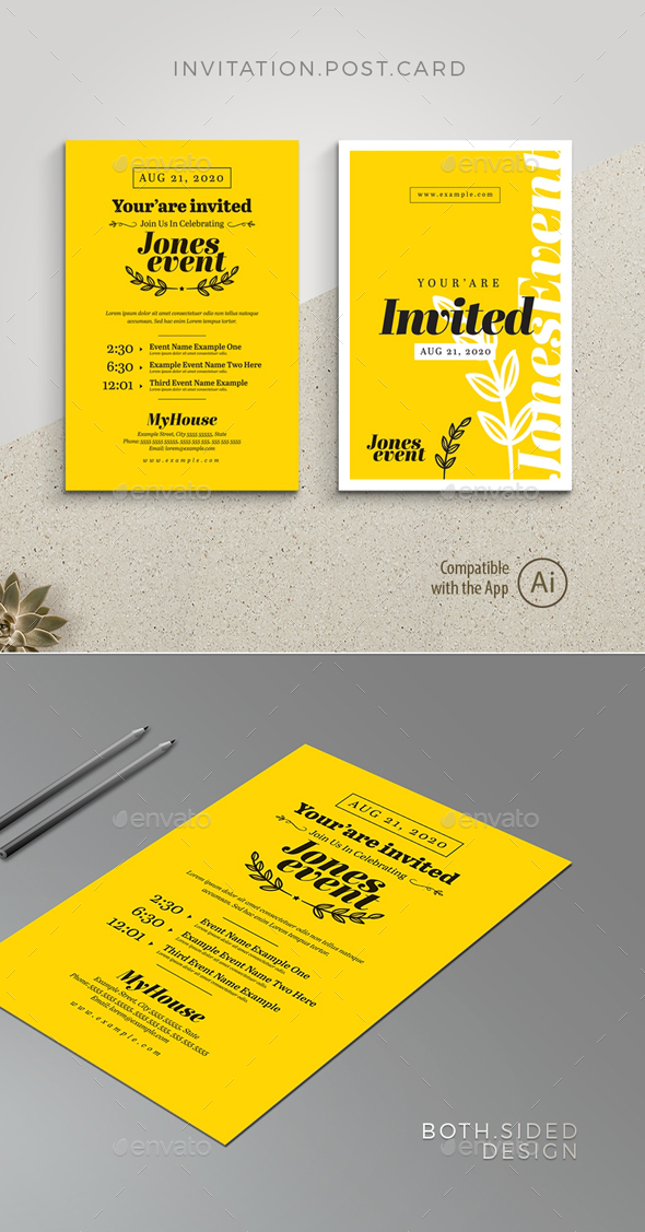 Invitation Postcard - Invitations Cards & Invites