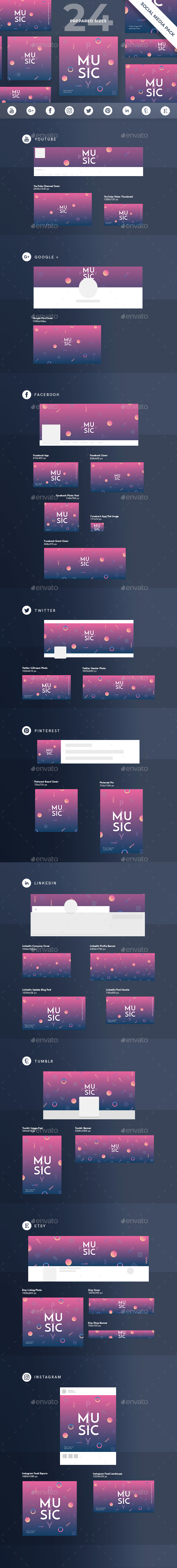 Music Party Social Media Pack - Miscellaneous Social Media