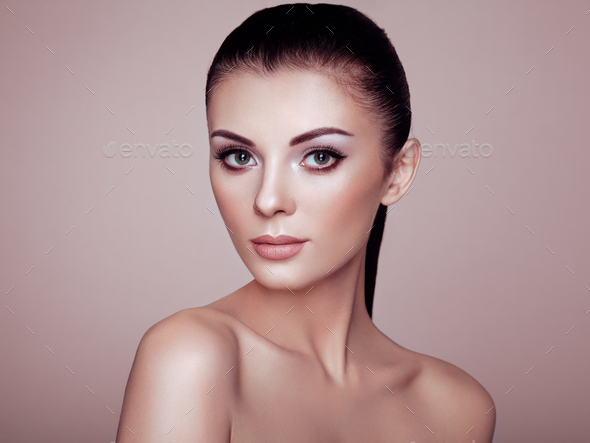 Beautiful woman face - Stock Photo - Images