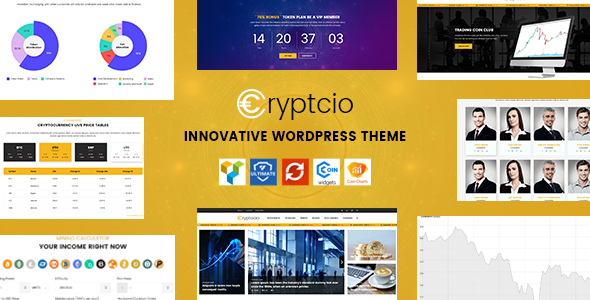 Cryptcio - Innovative WordPress Theme by Arrow-Theme | ThemeForest