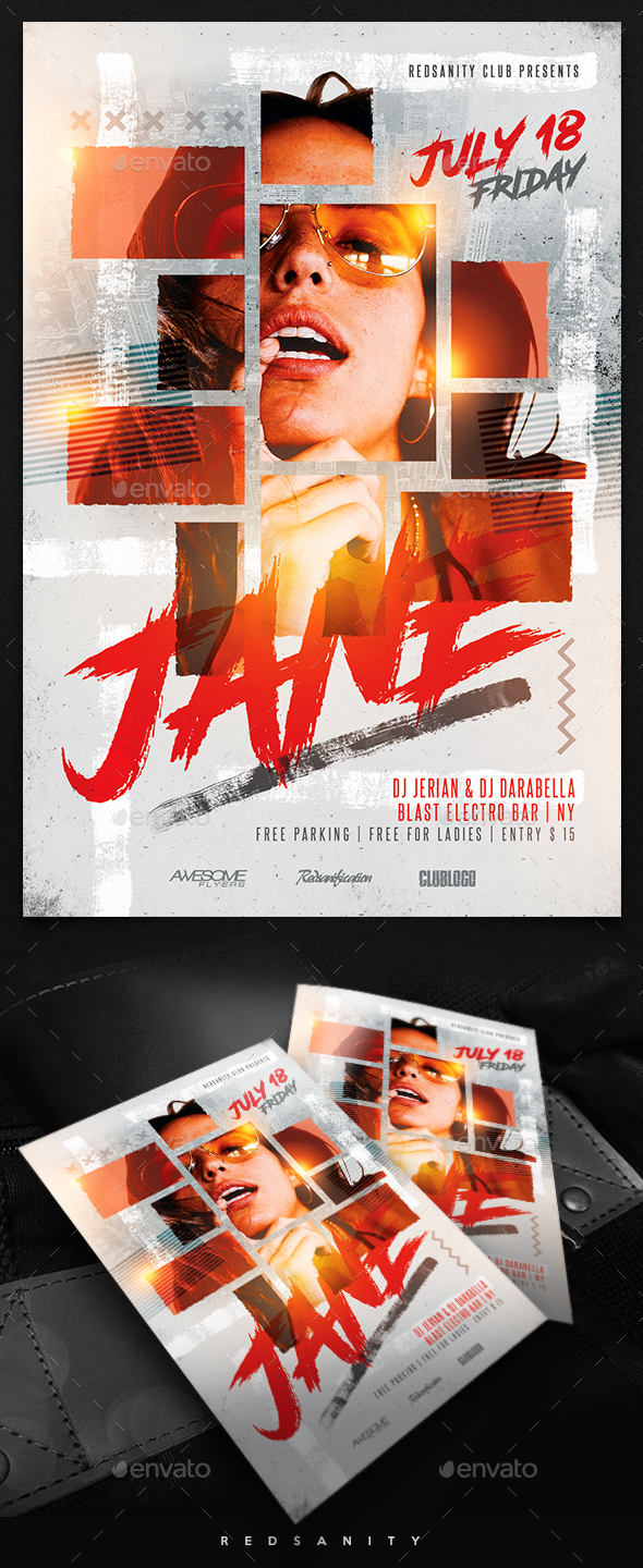 Guest DJ / Artist Flyer - Clubs & Parties Events