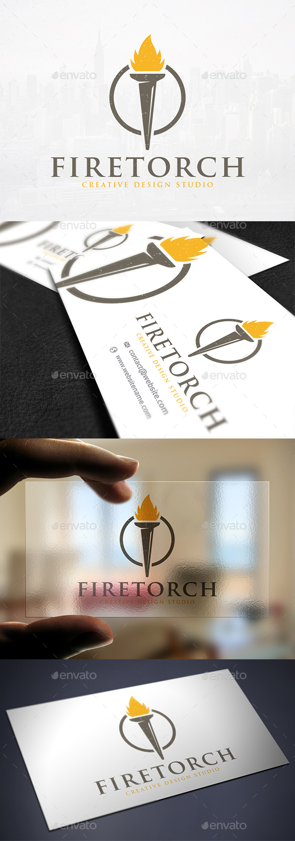 Torch Light Logo Template - Objects Logo Templates