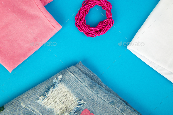 Summer or spring woman or girl outfit - Stock Photo - Images