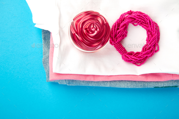 Summer or spring woman or girl outfit. - Stock Photo - Images