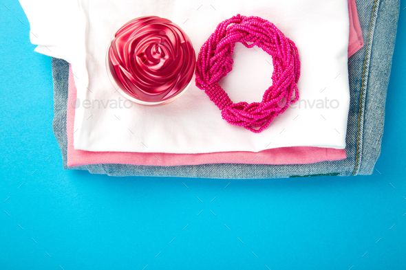 Summer or spring woman or girl outfit. - Stock Photo - Images