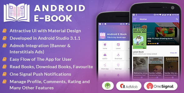 Android E-Book App with Material Design - CodeCanyon Item for Sale